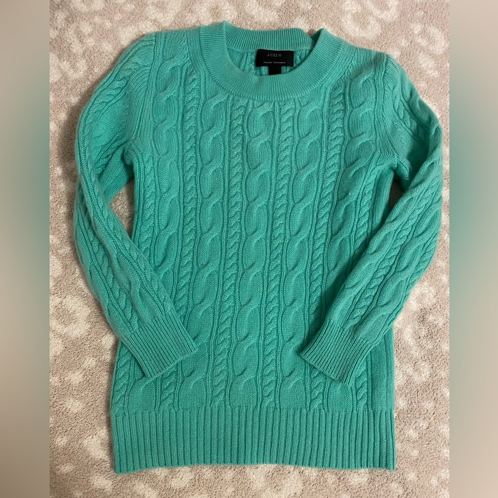Cashmere. Soft ribbed J Crew sweater.